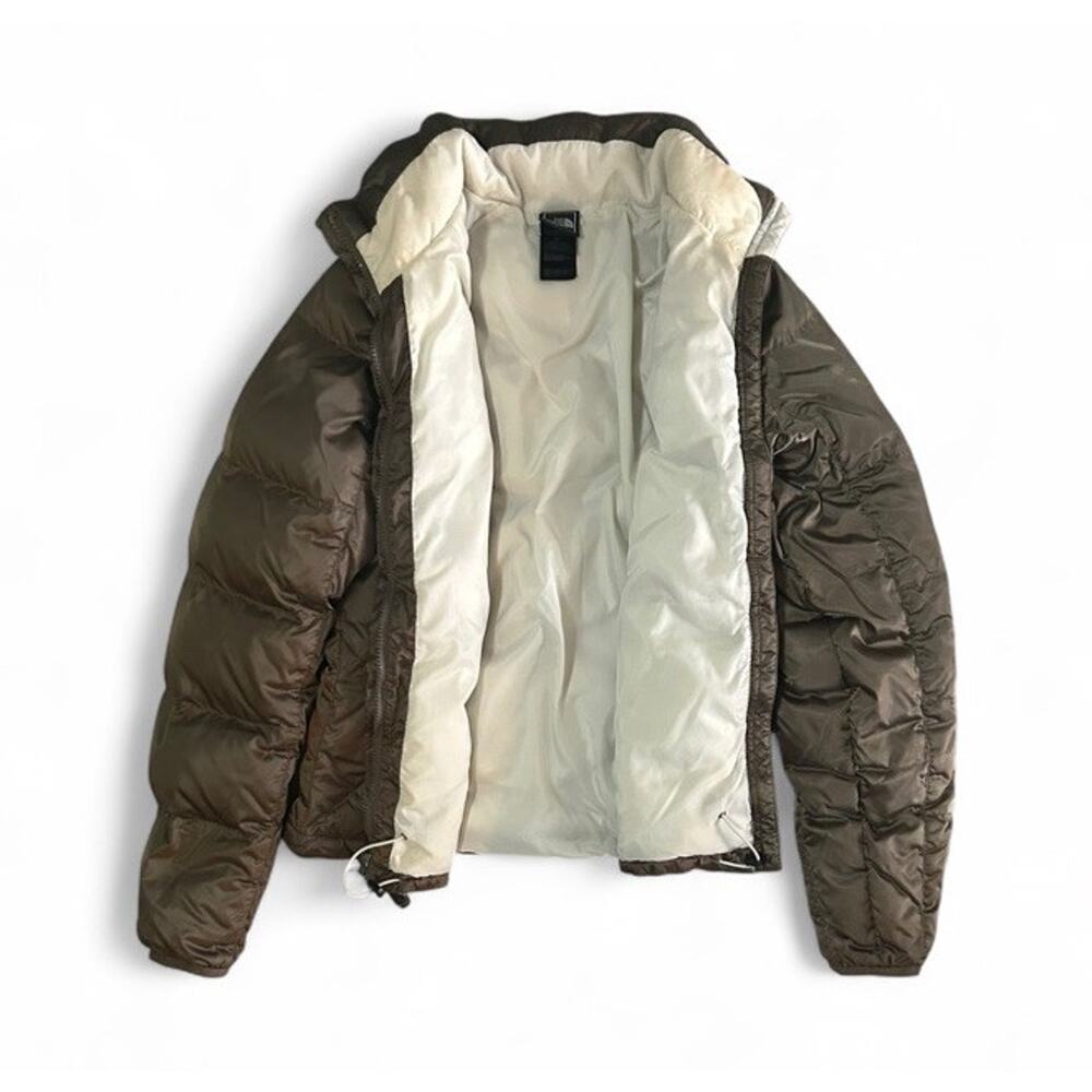 The North Face Women’s Olive Green 550 Goose Down Quilted Puffer Jacket Size S - Picture 6 of 10
